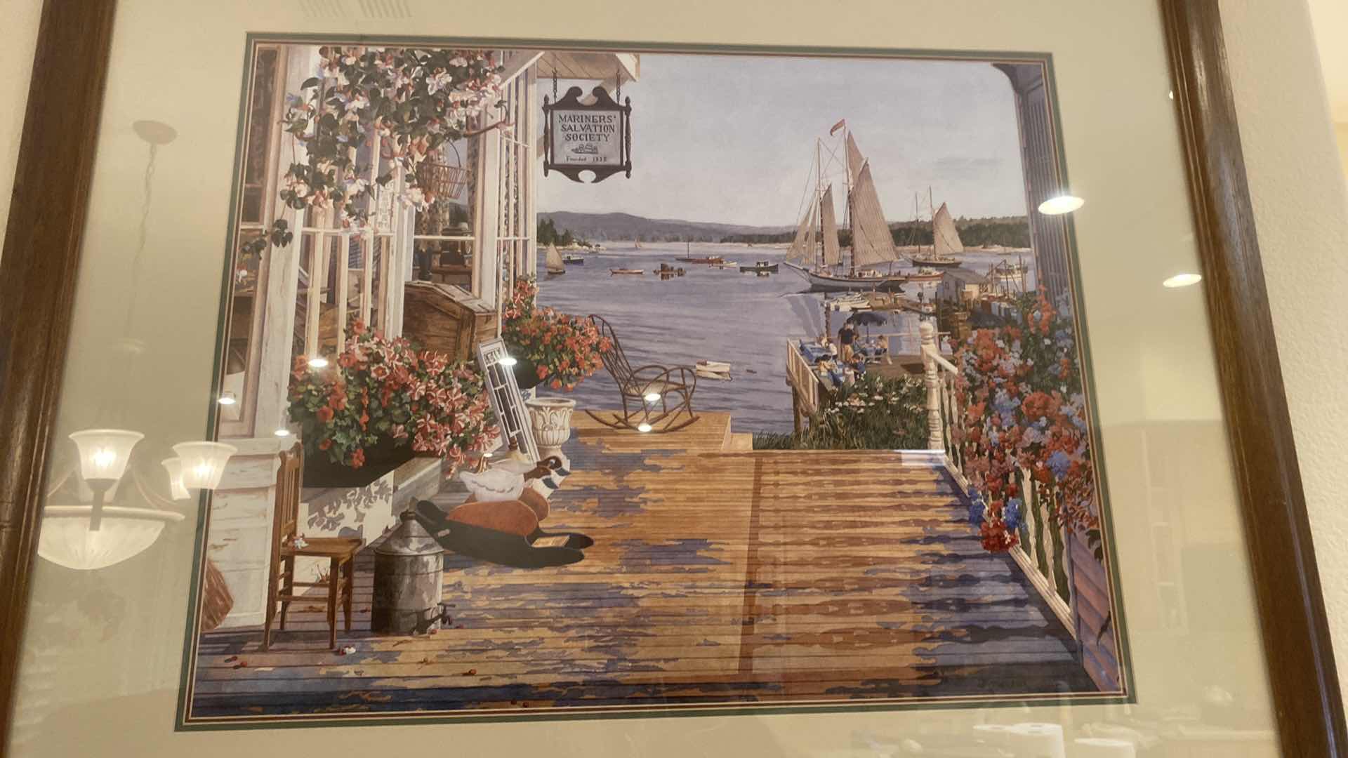 Photo 1 of FRAMED MARINERS SALVATION SOCIETY PRINT ARTWORK 42 1/2” x 36”