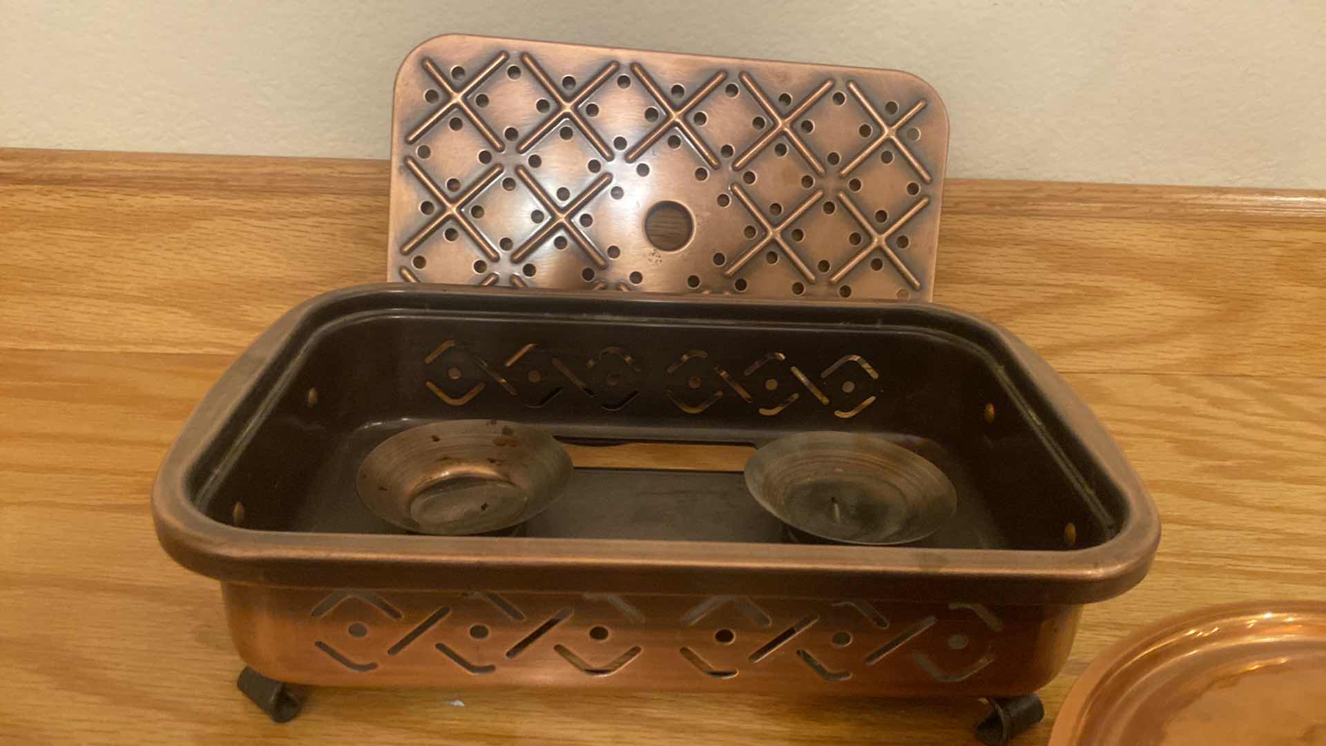 Photo 1 of COPPER COOKWARE, CANDLE HOLDERS & WATERING CAN