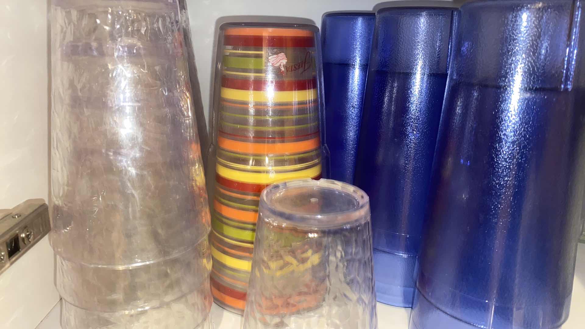 Photo 1 of CONTENTS OF CABINET-COFFEE CUPS & PLASTIC GLASSES
