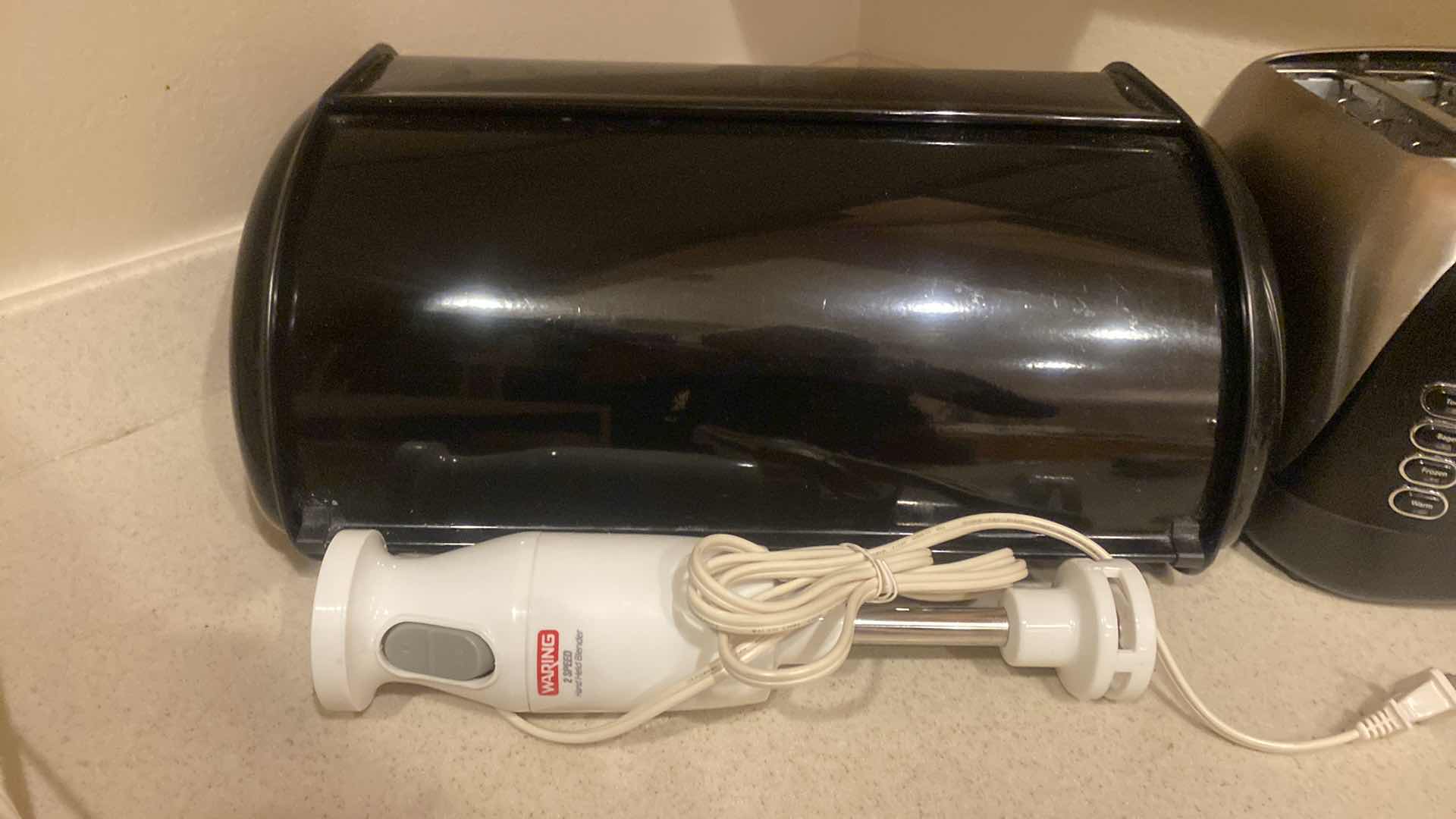 Photo 1 of BREAD KEEPER, OSTER TOASTER, 2 HAND MIXERS