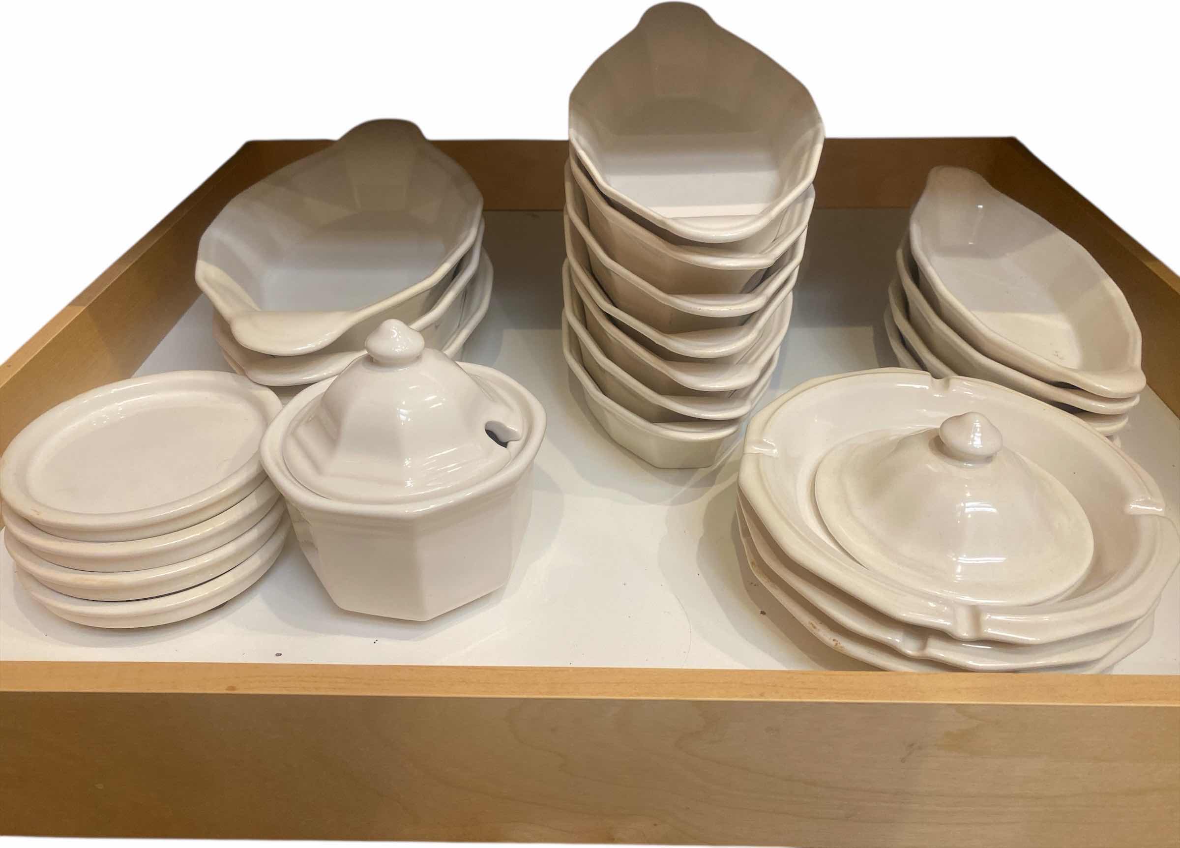 Photo 1 of CONTENTS OF CABINET-PFALTZGRAFF HERITAGE 24 PCS CASSEROLE DISHES ASHTRAYS COASTERS