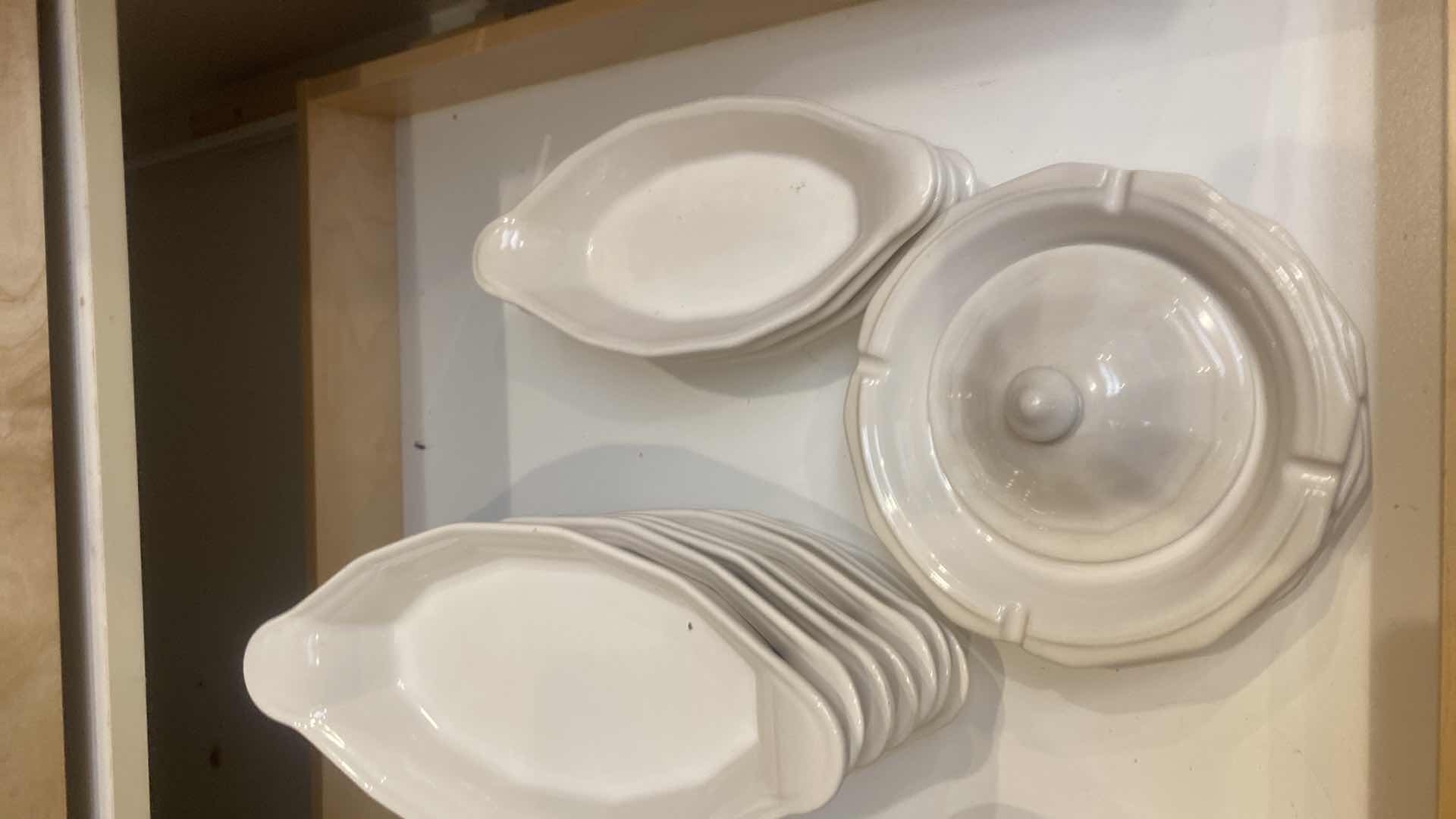 Photo 1 of CONTENTS OF CABINET-PFALTZGRAFF HERITAGE 24 PCS CASSEROLE DISHES ASHTRAYS COASTERS