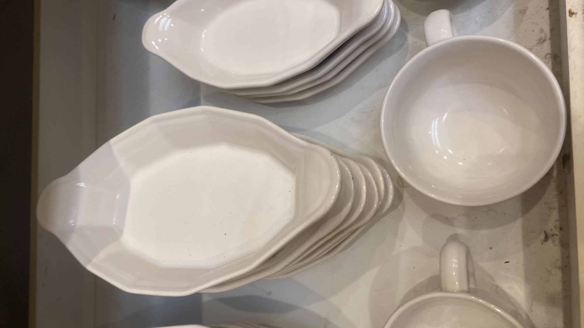 Photo 1 of CONTENTS OF CABINET-PFALTZGRAFF HERITAGE 23 PCS CASSEROLE DISHES PLATER 3 COFFEE CUPS