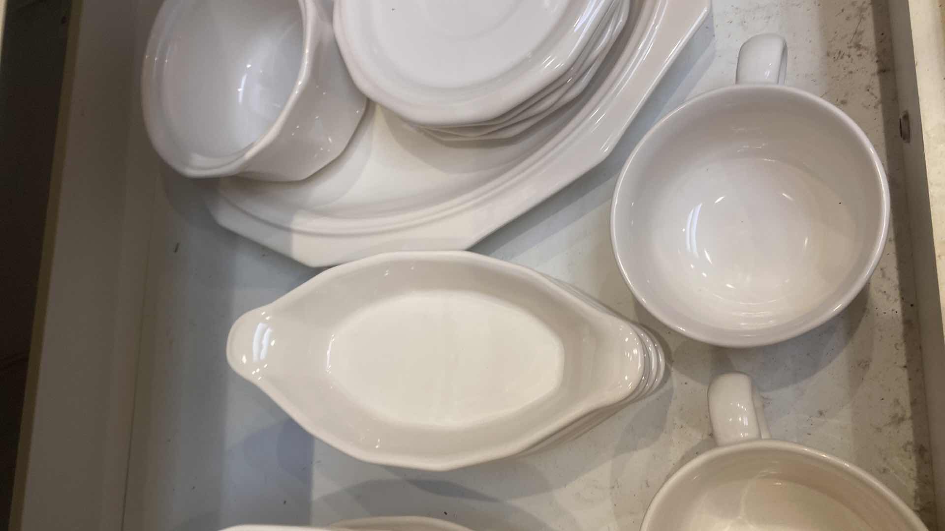 Photo 1 of CONTENTS OF CABINET-PFALTZGRAFF HERITAGE 23 PCS CASSEROLE DISHES PLATER 3 COFFEE CUPS