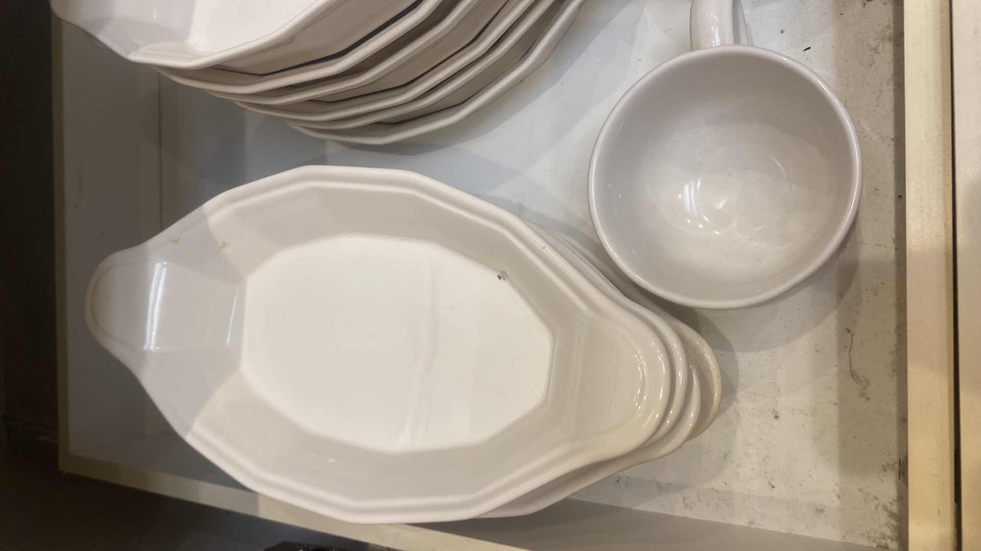 Photo 1 of CONTENTS OF CABINET-PFALTZGRAFF HERITAGE 23 PCS CASSEROLE DISHES PLATER 3 COFFEE CUPS