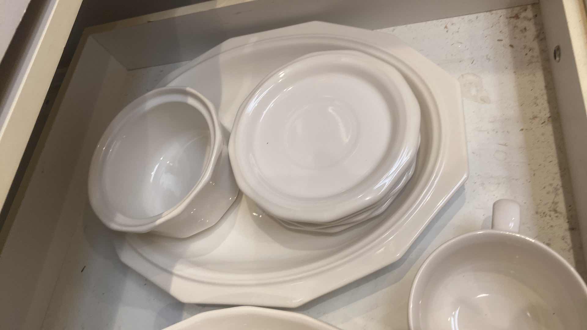 Photo 1 of CONTENTS OF CABINET-PFALTZGRAFF HERITAGE 23 PCS CASSEROLE DISHES PLATER 3 COFFEE CUPS