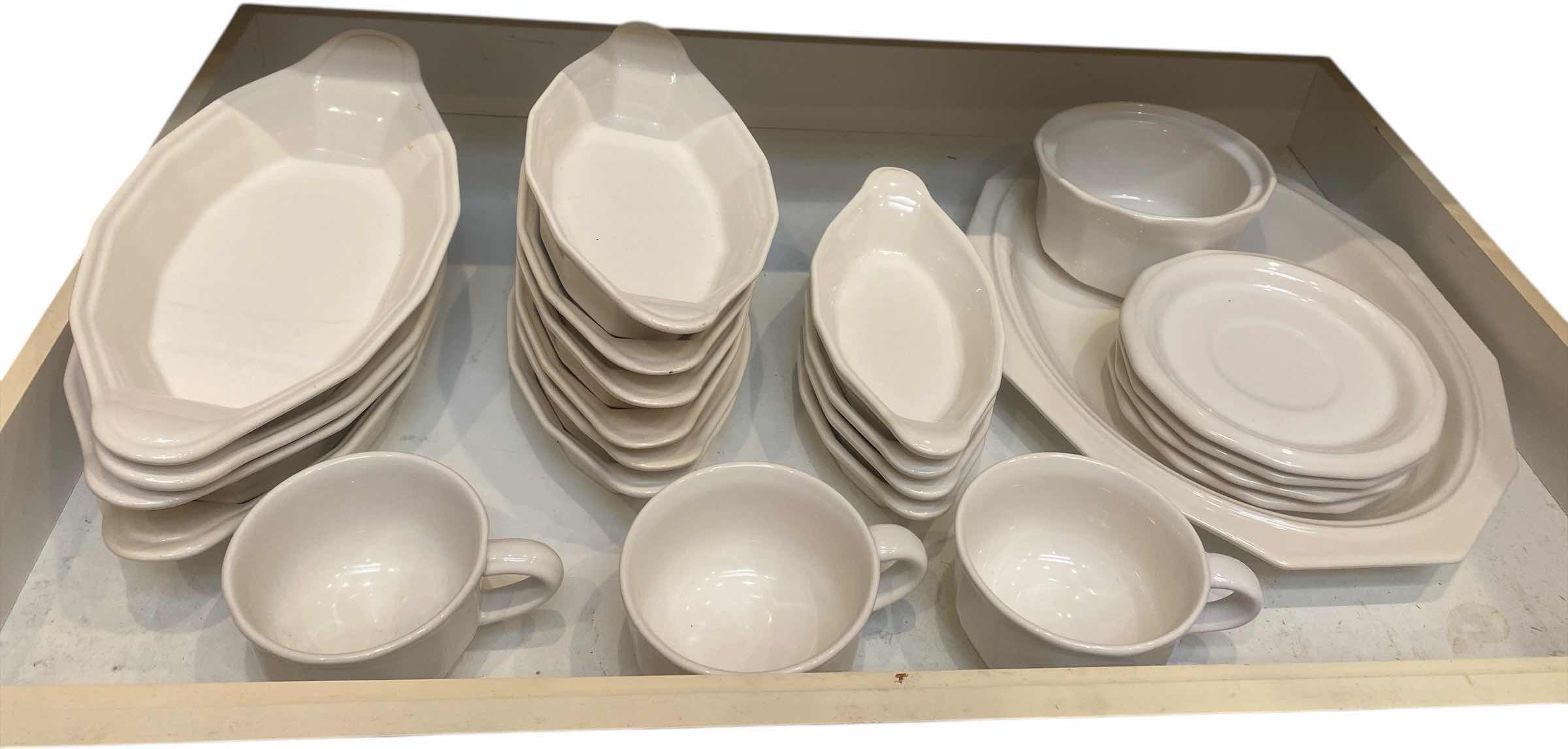 Photo 1 of CONTENTS OF CABINET-PFALTZGRAFF HERITAGE 23 PCS CASSEROLE DISHES PLATER 3 COFFEE CUPS