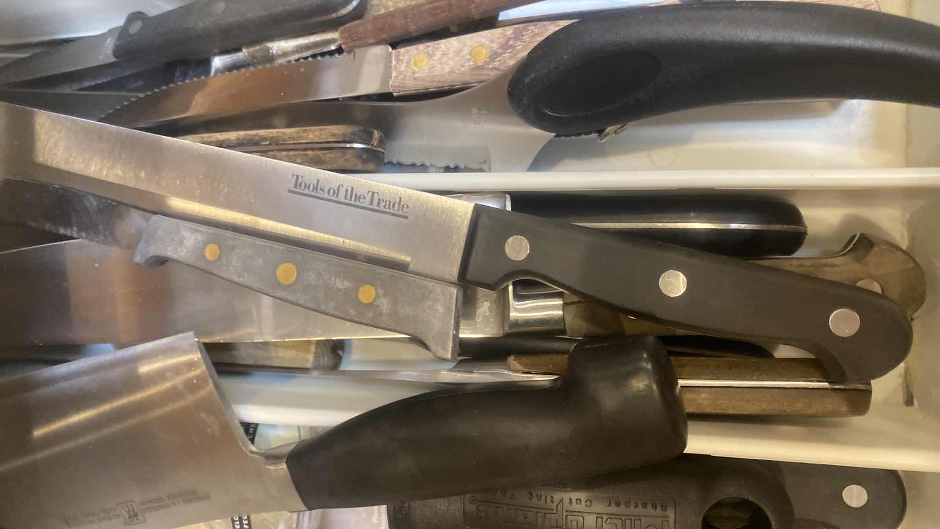 Photo 1 of CONTENTS OF CABINET-KNIFES