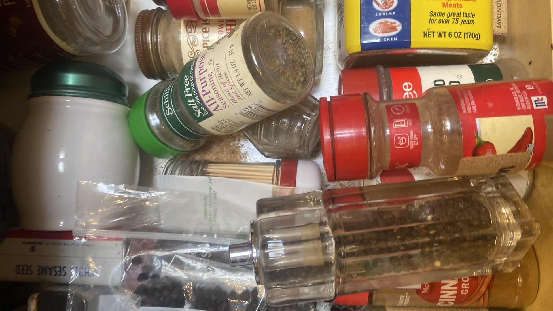 Photo 1 of CONTENTS OF CABINET SPICES