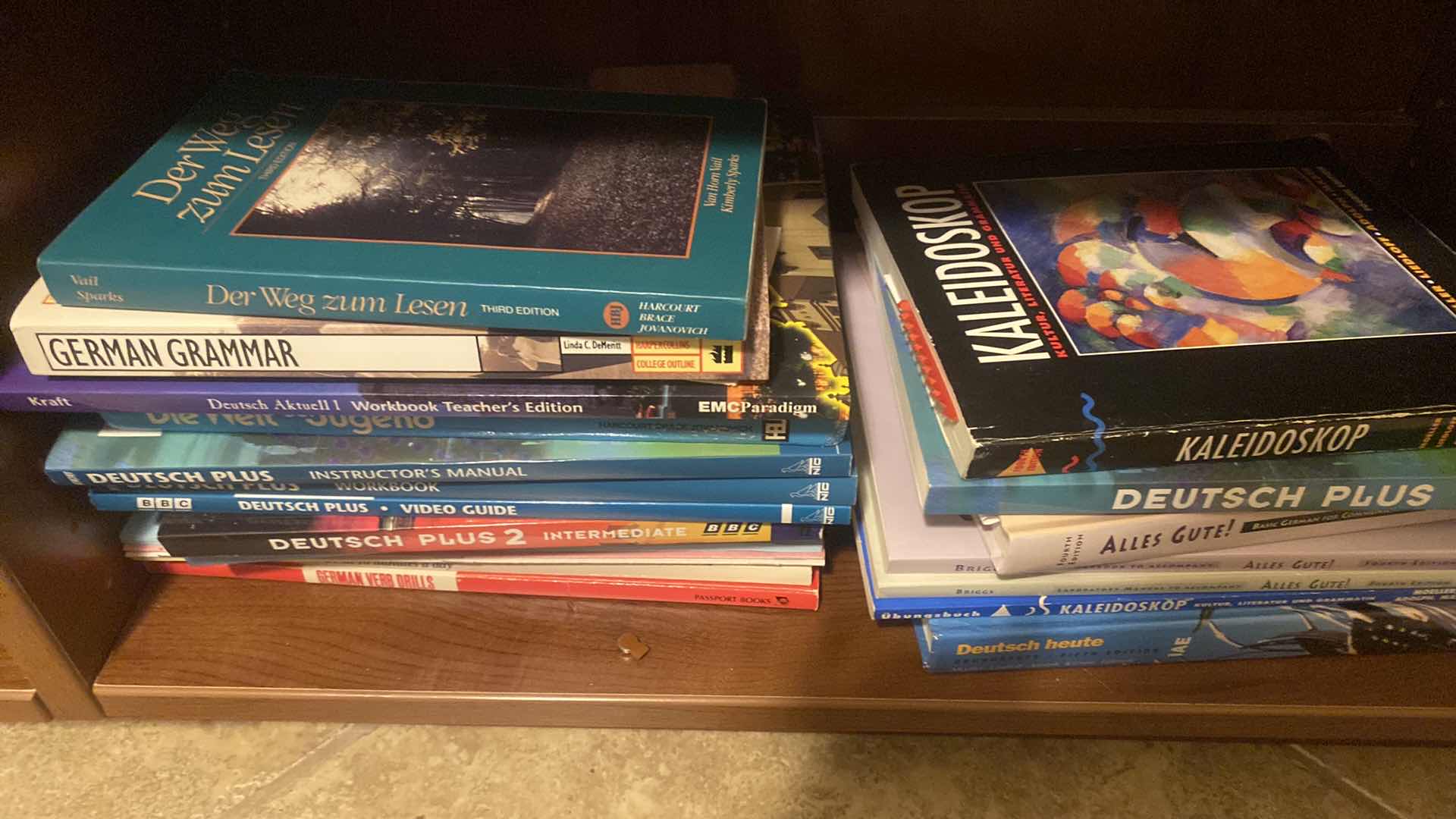 Photo 1 of 2-SHELF OF GERMAN BOOKS