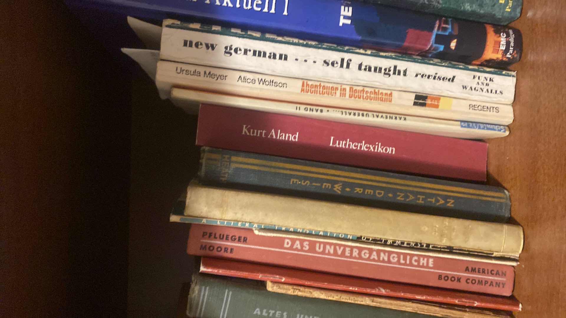 Photo 1 of 2-SHELF OF GERMAN BOOKS