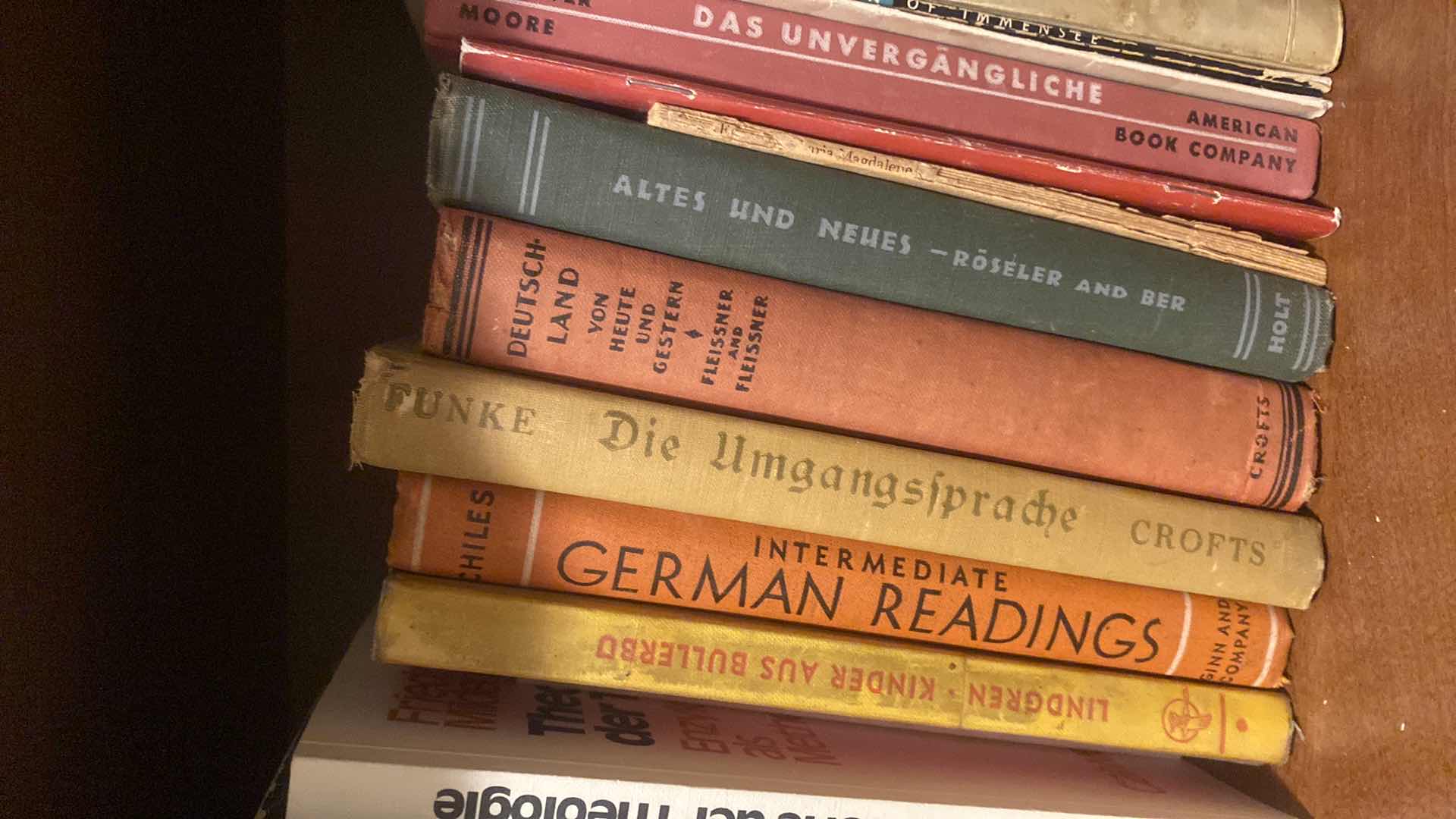 Photo 1 of 2-SHELF OF GERMAN BOOKS