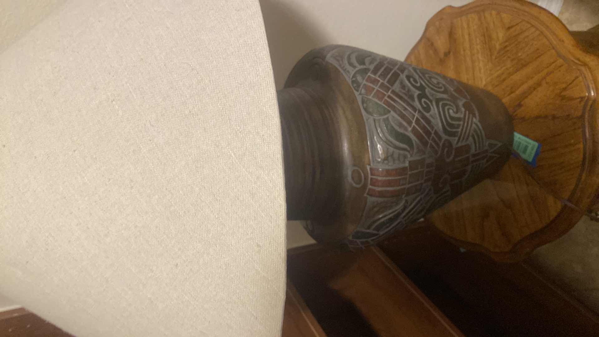 Photo 1 of HEAVY LAZYBOY TABLE LAMP H31” EST VALUE $255