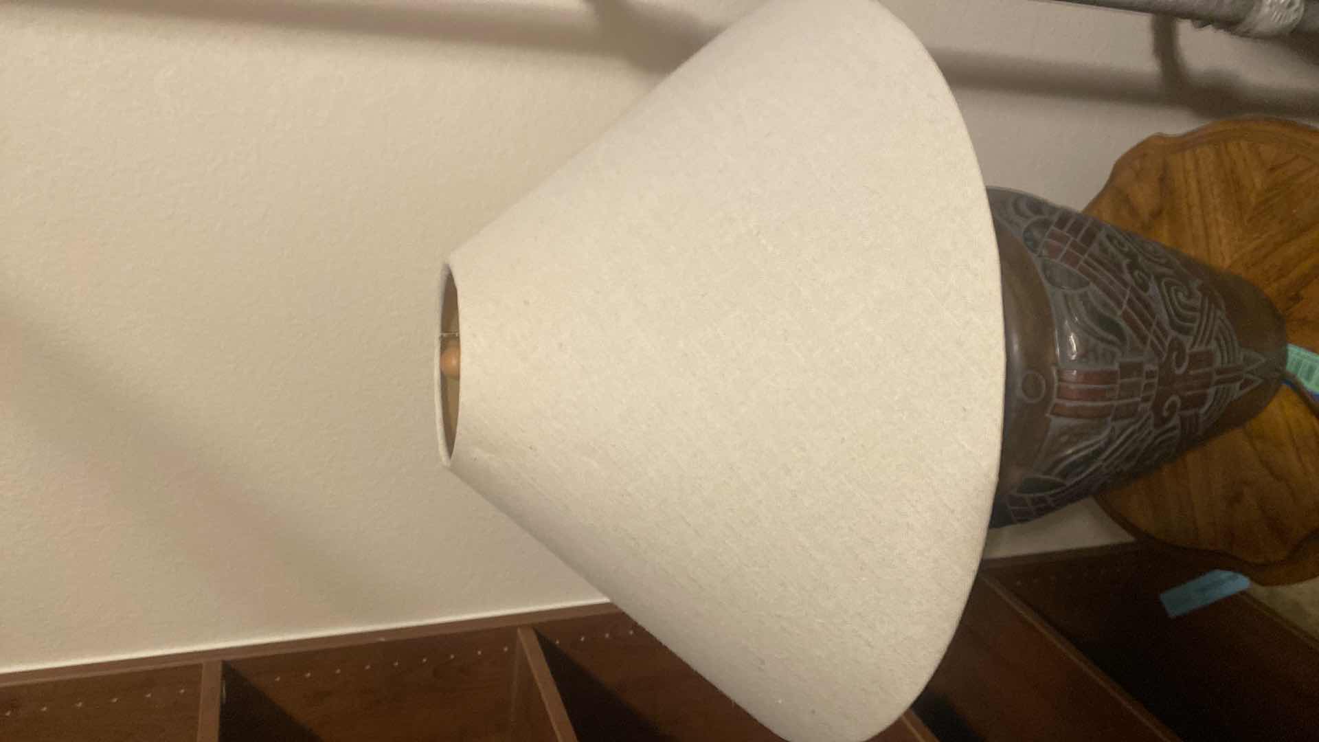 Photo 1 of HEAVY LAZYBOY TABLE LAMP H31” EST VALUE $255