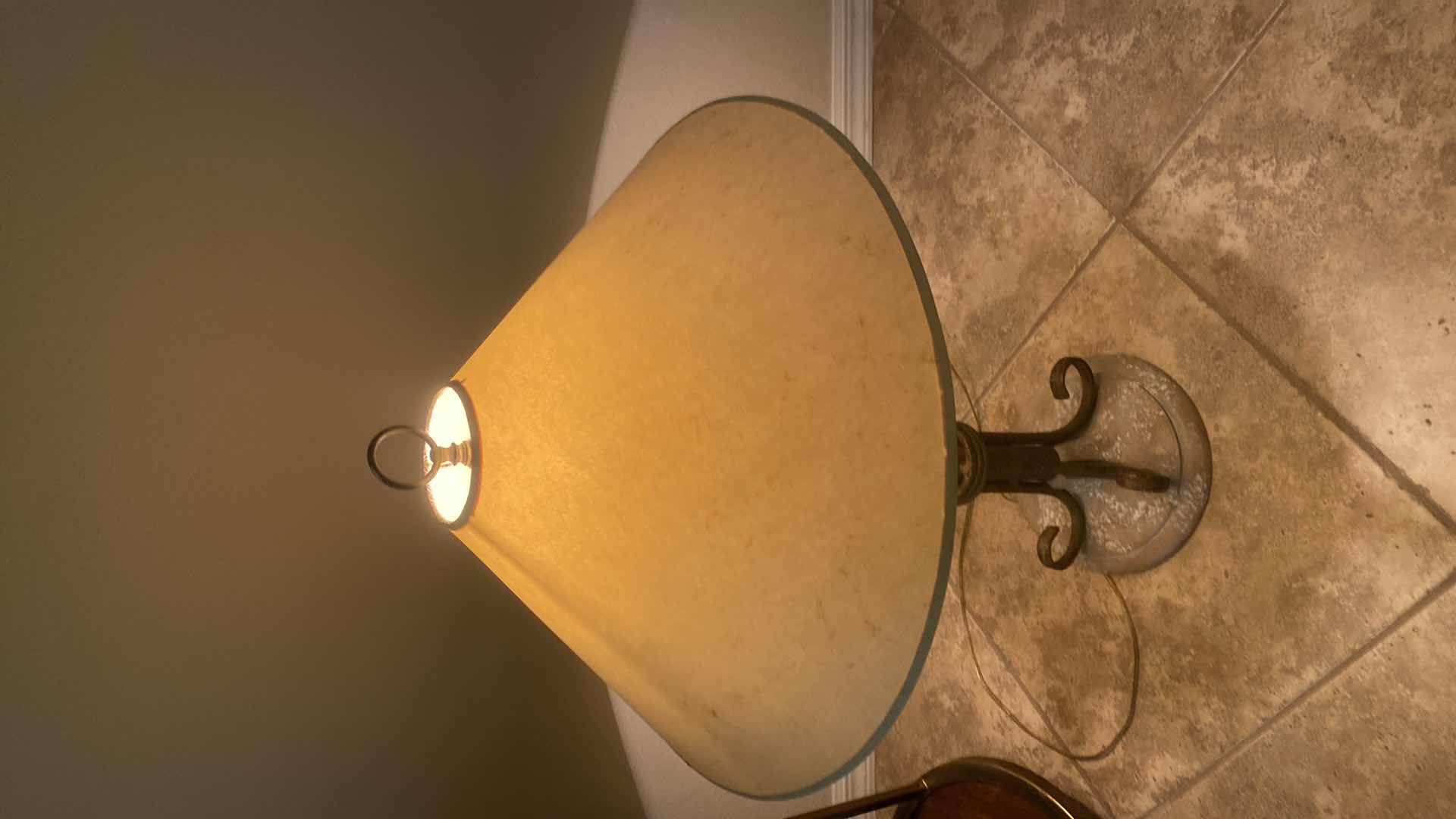 Photo 1 of HEAVY METAL & CONCRETE TABLE LAMP H32”