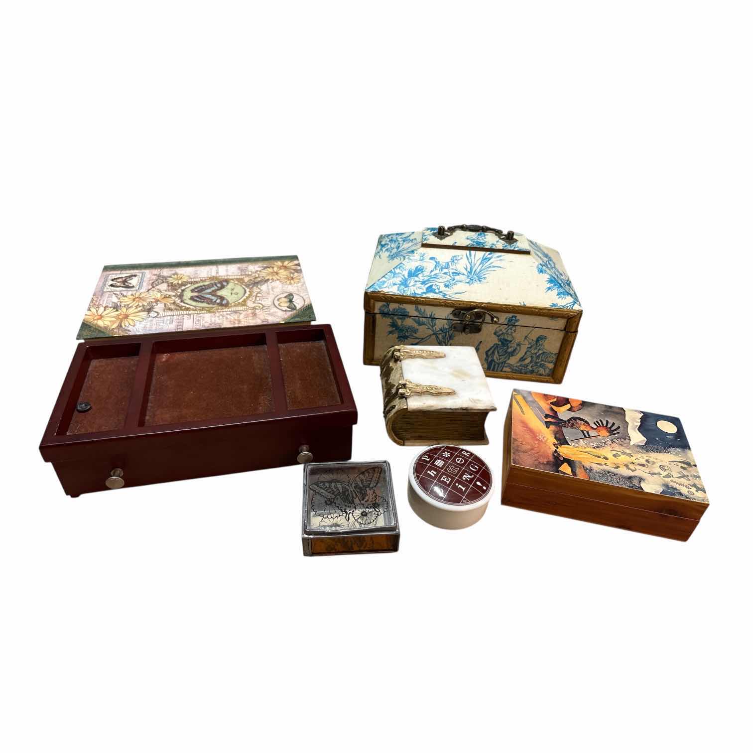Photo 1 of (7)PCS JEWELRY BOXES