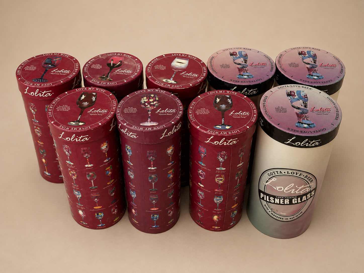 Photo 1 of 9- LOLITA HAND PAINTED GLASSWARE RETAIL VALUE $15 EACH