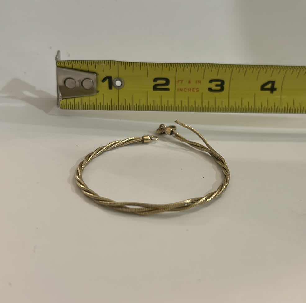 Photo 1 of 14K GOLD BRACELET (ONE STRAND IS BROKEN OFF)