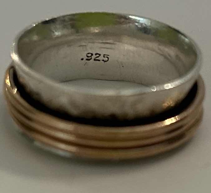Photo 1 of MENS STERLING SILVER AND COPPER SIZE 10 RING