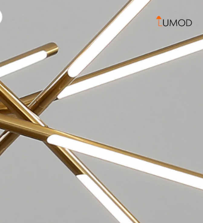 Photo 1 of BIB - BOWIE NORDIC LUXURY GOLD 10 HEADS TREE BRANCH LED CHANDELIER 32” x 32” x 10” LL-1067-MF
