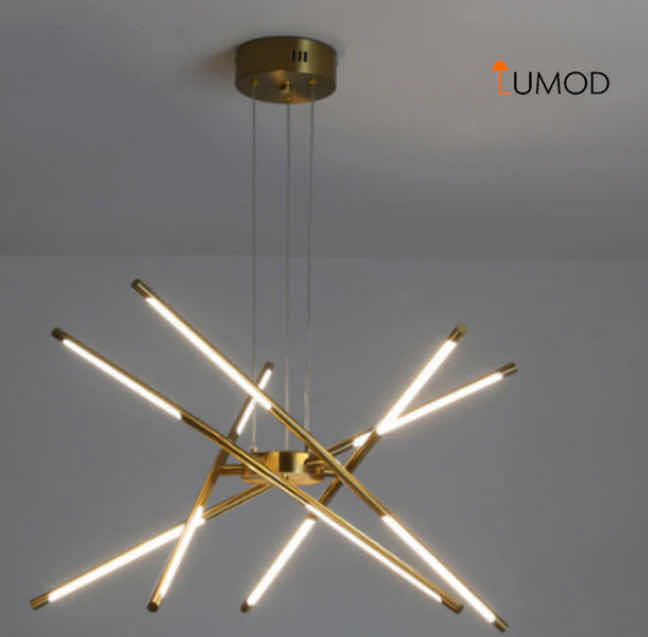 Photo 1 of BIB - BOWIE NORDIC LUXURY GOLD 10 HEADS TREE BRANCH LED CHANDELIER 32” x 32” x 10” LL-1067-MF