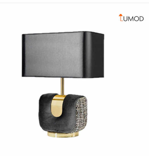Photo 1 of NIB - HARPER UNIQUE LUXURY BLACK TABLE LAMP 18“ x 24.4“ LL-1041-MF