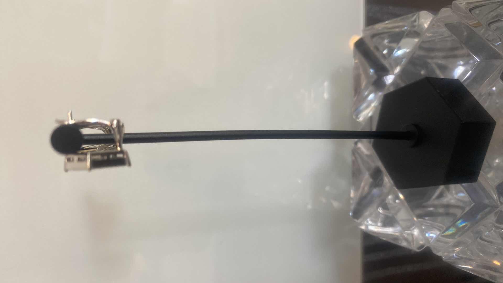 Photo 1 of 18K WHITE GOLD W 2CT DIAMOND PAVE EARRINGS-6.3G
