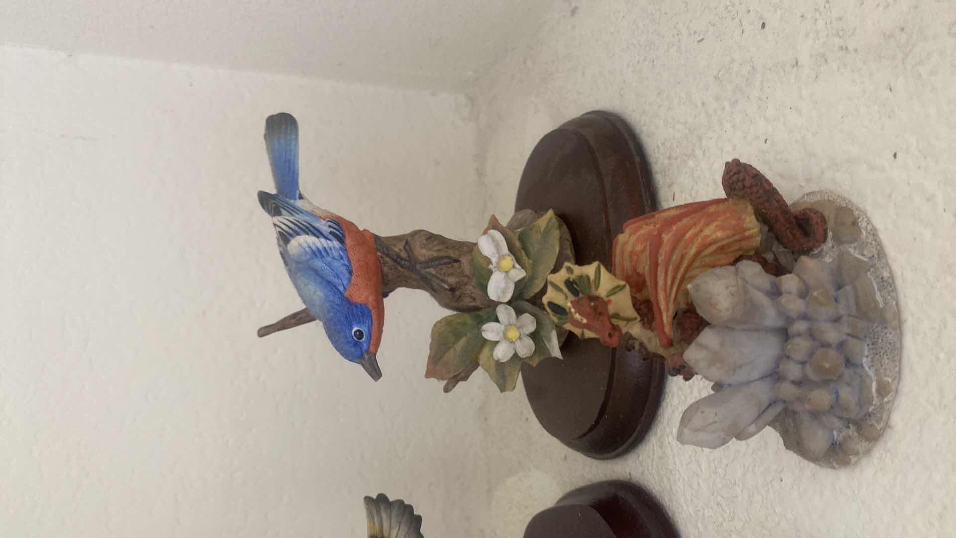 Photo 1 of 4 - PORCELAIN SCULPTURES BIRDS FROGS & GIRAFFE LARGEST 6” x 5”