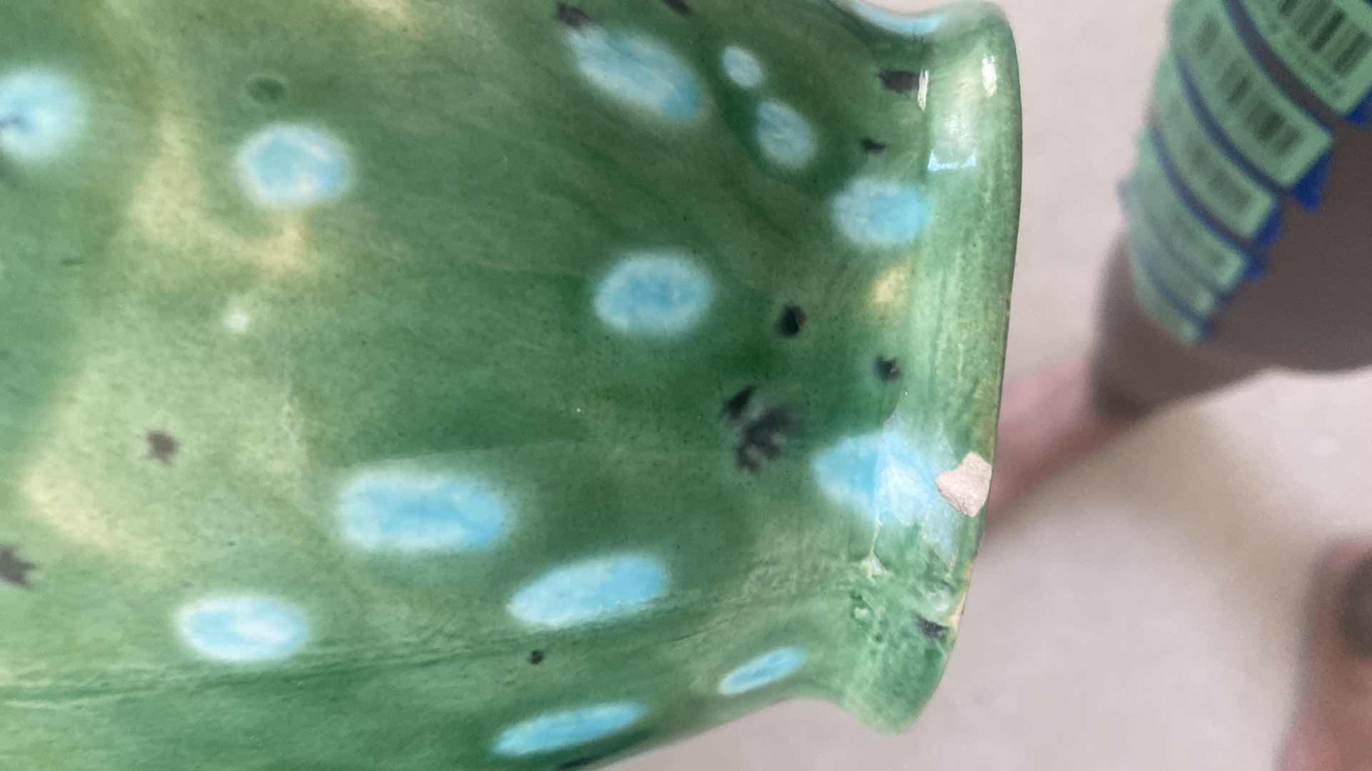 Photo 1 of SUN CERAMIC VASE WITH FAUX FLORAL VASE H12”
