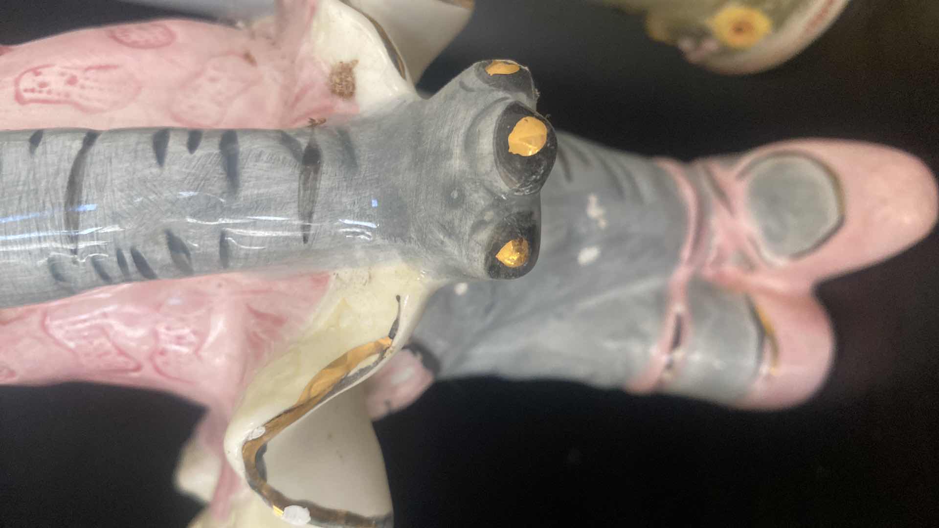 Photo 1 of CERAMICS BALLERINA ELEPHANT FIGURINE H11” & 2 VOTIVE CANDLES