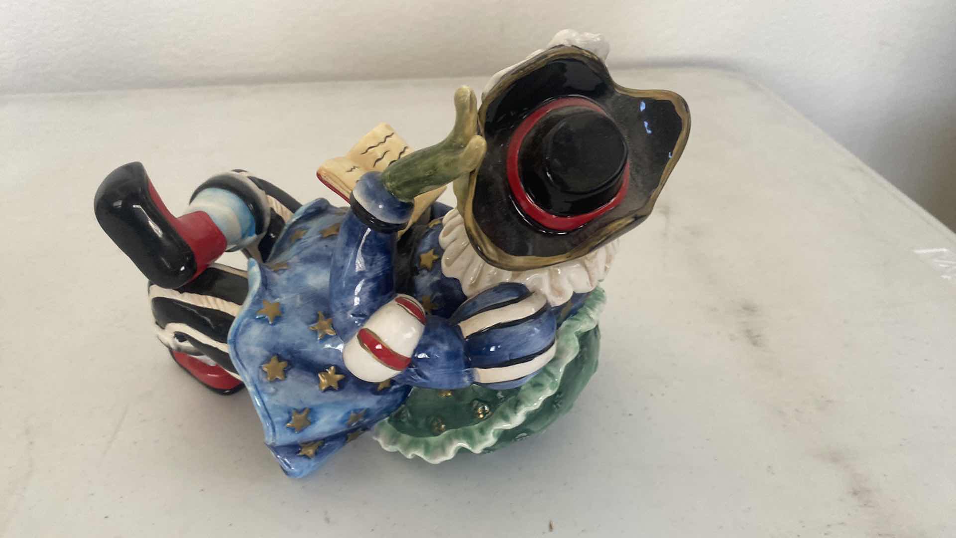 Photo 1 of PAIR OF CERAMIC FROGS LARGEST 8” x 6 1/2”