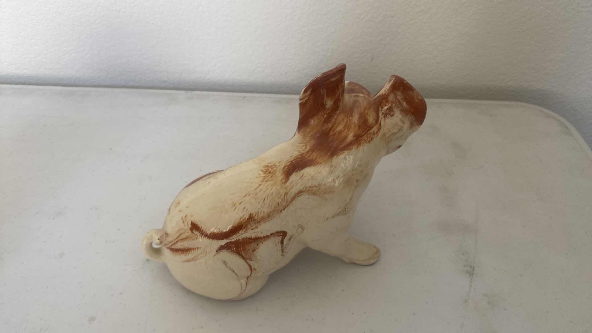 Photo 1 of PAIR OF CERAMIC PIGS LARGEST 9 1/2” x 5 1/2”