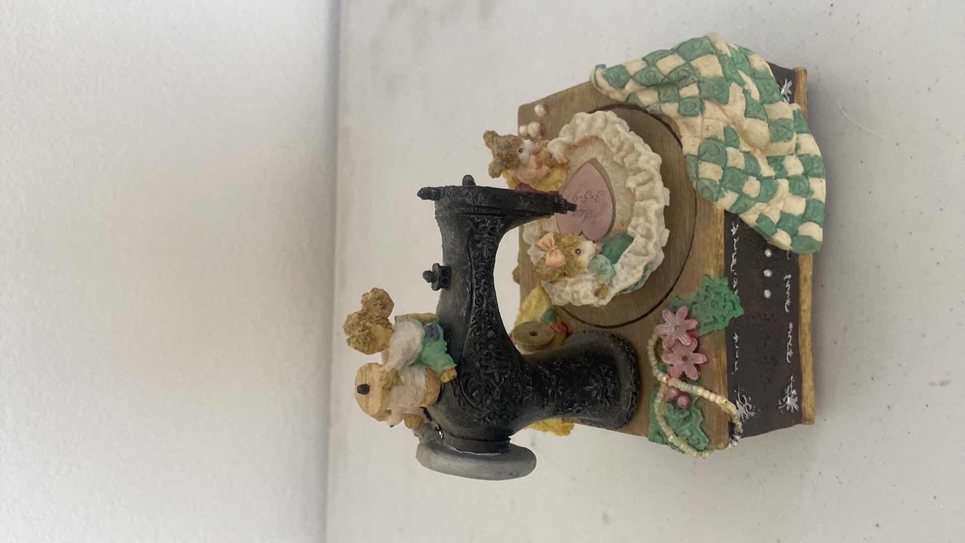 Photo 1 of SEWING MUSIC BOX PLAYS WHISTLE WHILE YOU WORK & HOUSE LARGEST 5” x 6”