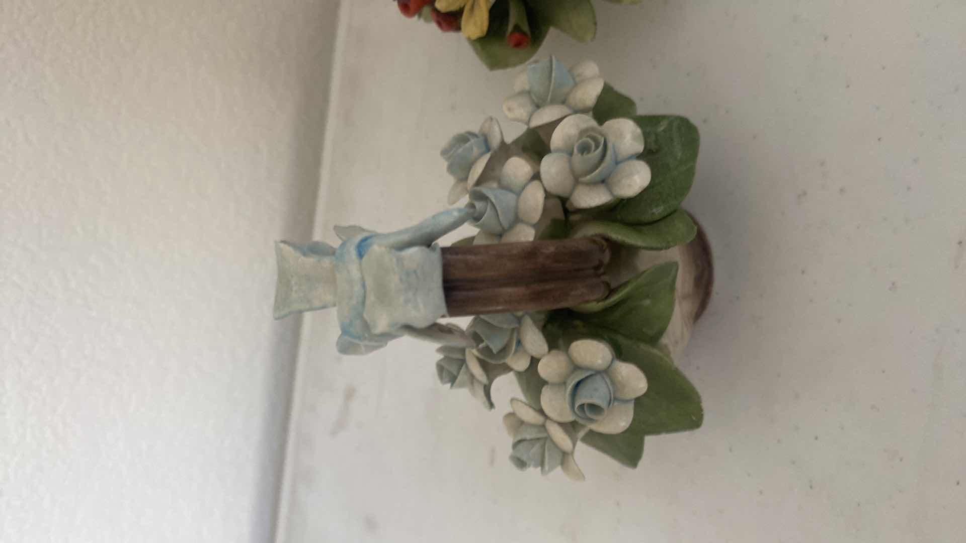 Photo 1 of 3 - CAPODIMONTE BASKETS LARGEST 4“ x 5 3/4”