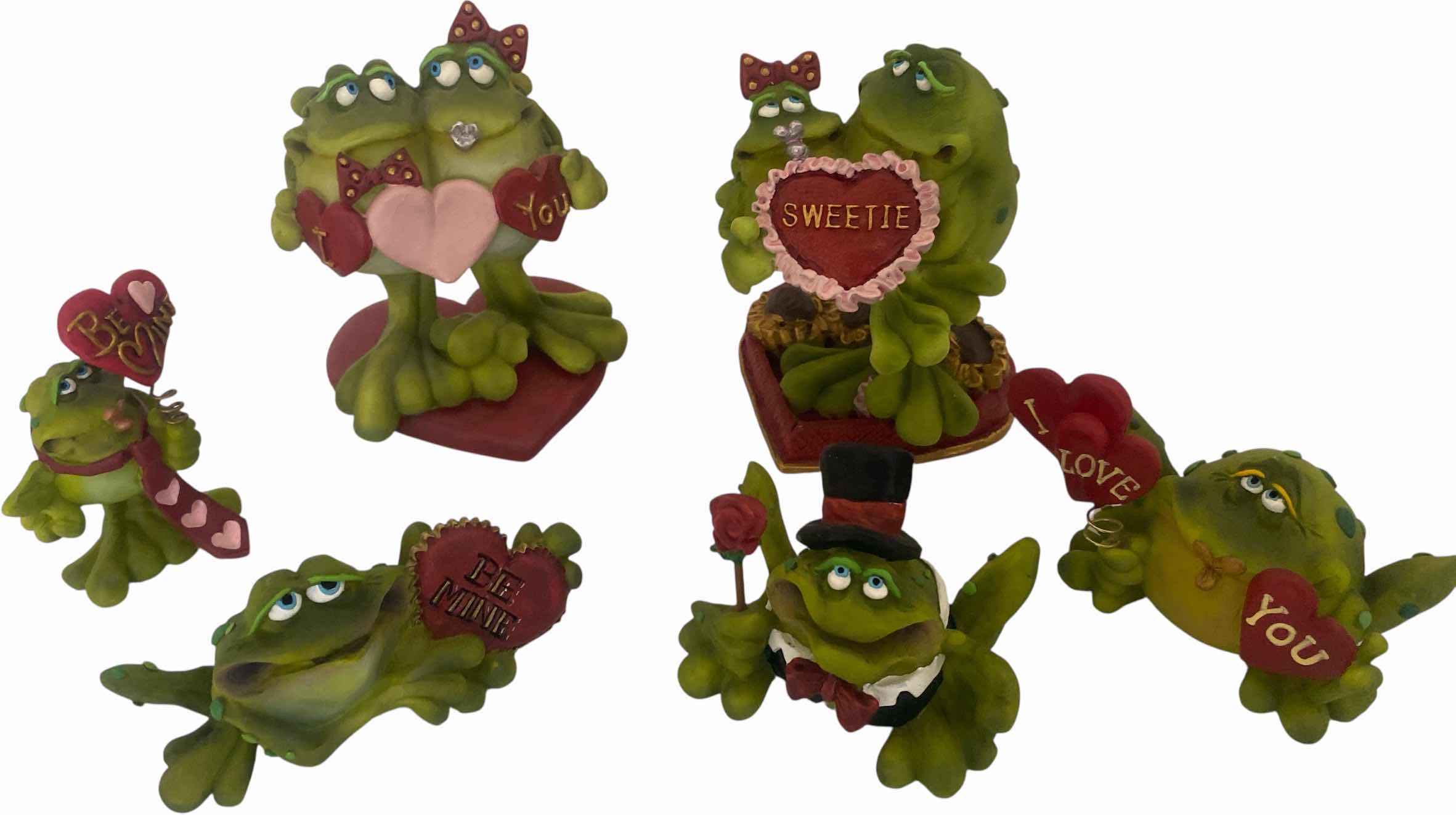 Photo 1 of 6 - HEAVY RESIN FROGS LARGEST H4”
