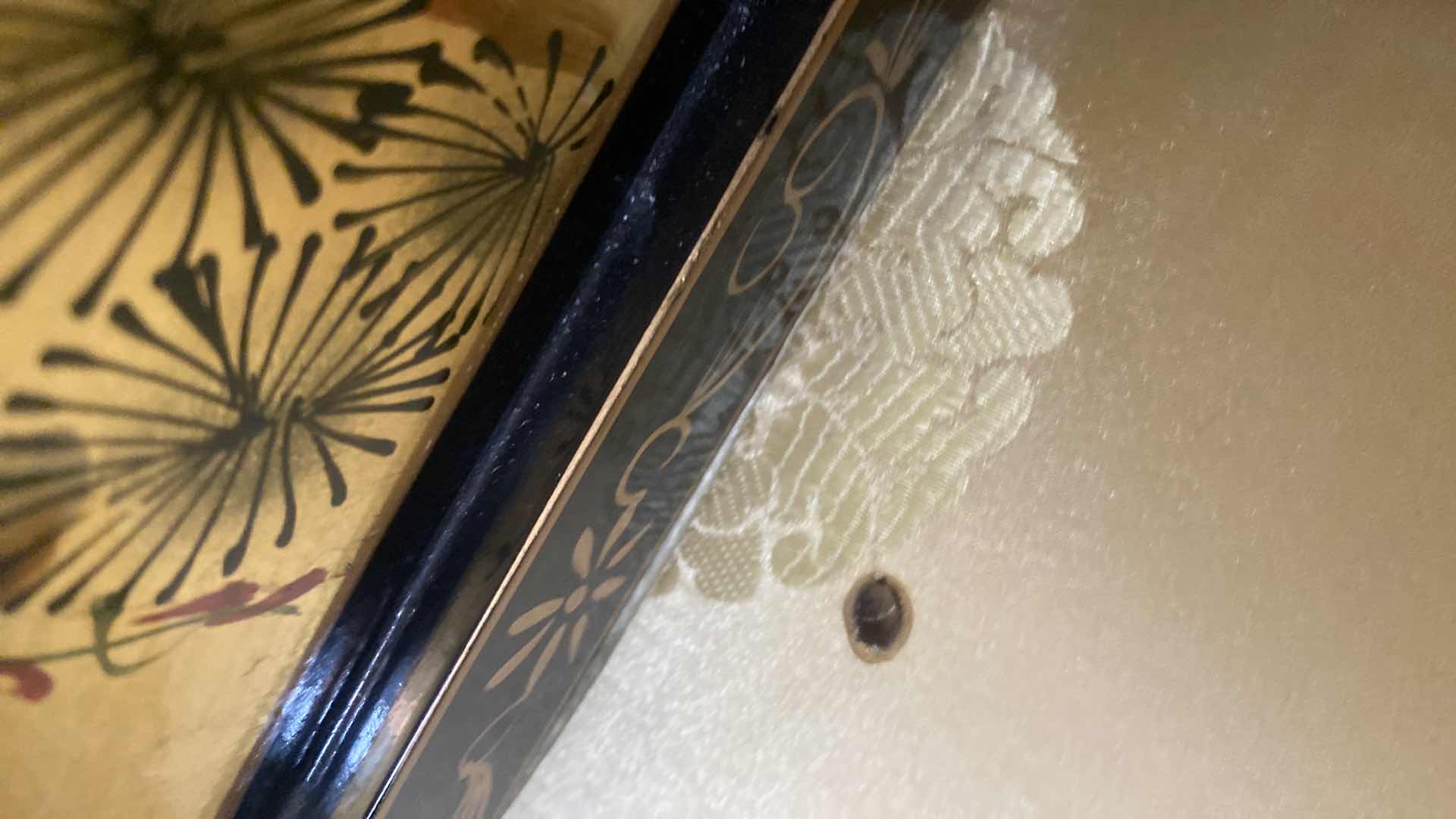 Photo 1 of GOLD LEAF CRANE HARPSICHORD STYLE DESK & CHAIR 46” x 26” H40”