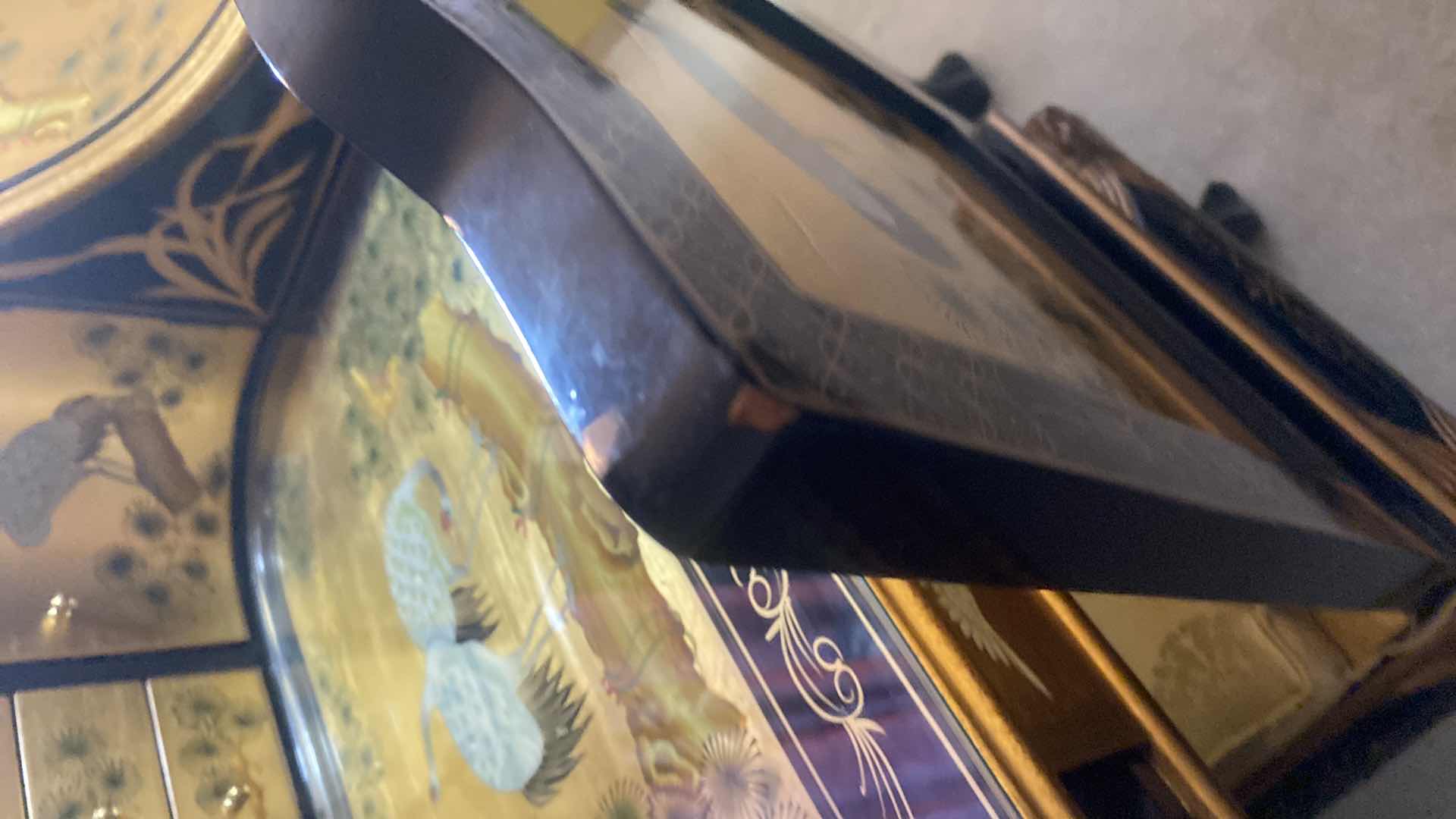 Photo 1 of GOLD LEAF CRANE HARPSICHORD STYLE DESK & CHAIR 46” x 26” H40”