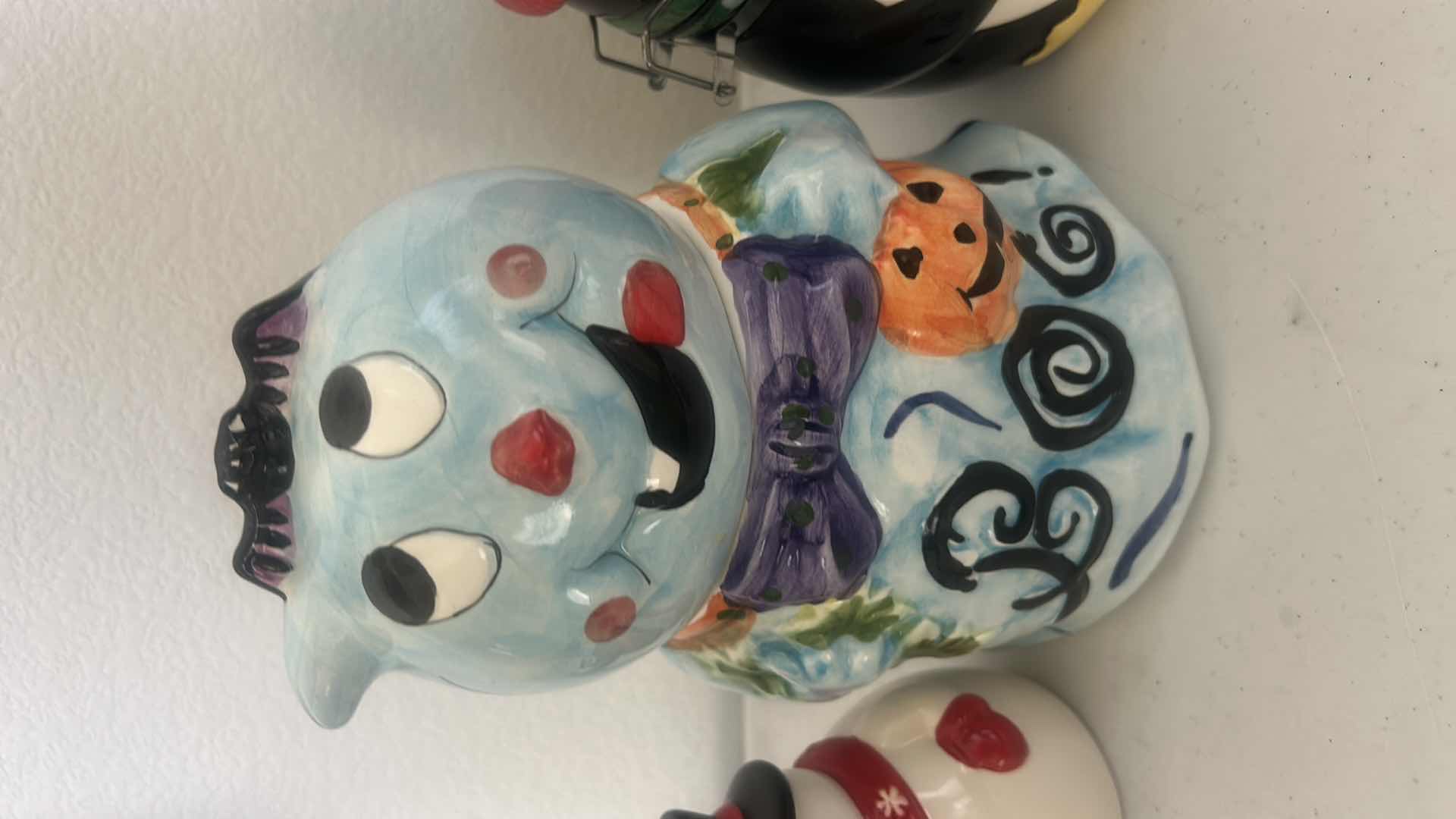 Photo 1 of SEASONAL COOKIE JARS, CANISTER AND BANK (TALLEST 9”)