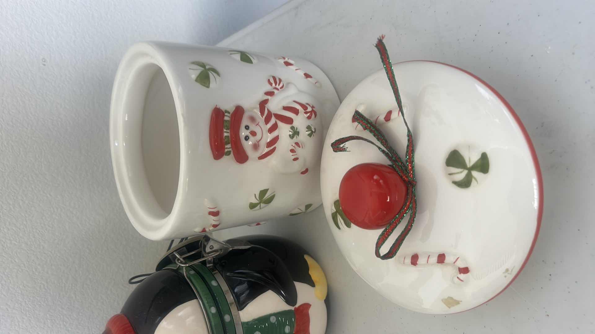 Photo 1 of SEASONAL COOKIE JARS, CANISTER AND BANK (TALLEST 9”)
