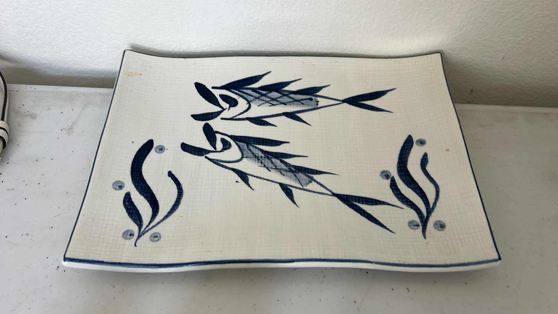 Photo 1 of 2 PORCELAIN TRAYS AND SALT AND PEPPER SET