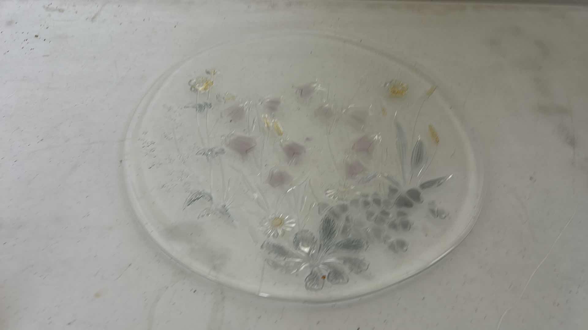 Photo 1 of SALAD BOWL, 5 PLATES 7.25” AND 3 SMALL BOWLS &  13” ROUND PLATTER
