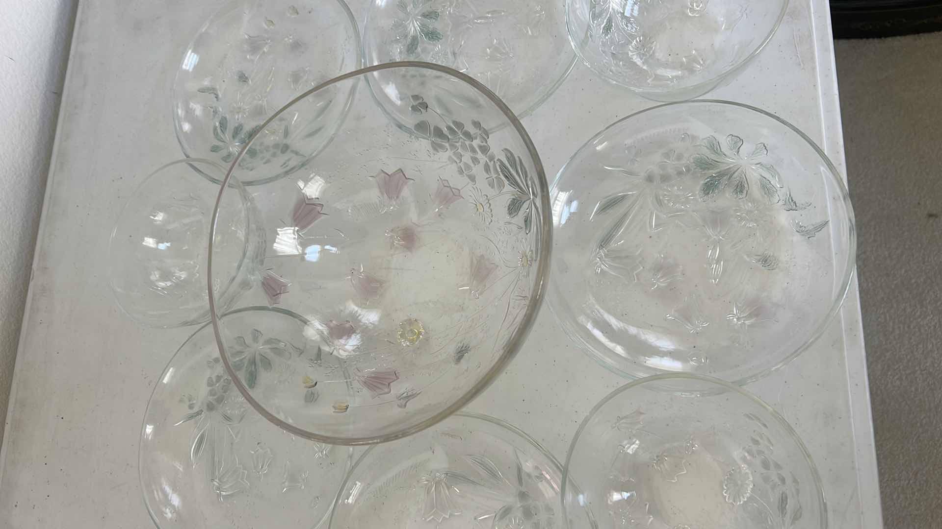 Photo 1 of SALAD BOWL, 5 PLATES 7.25” AND 3 SMALL BOWLS &  13” ROUND PLATTER