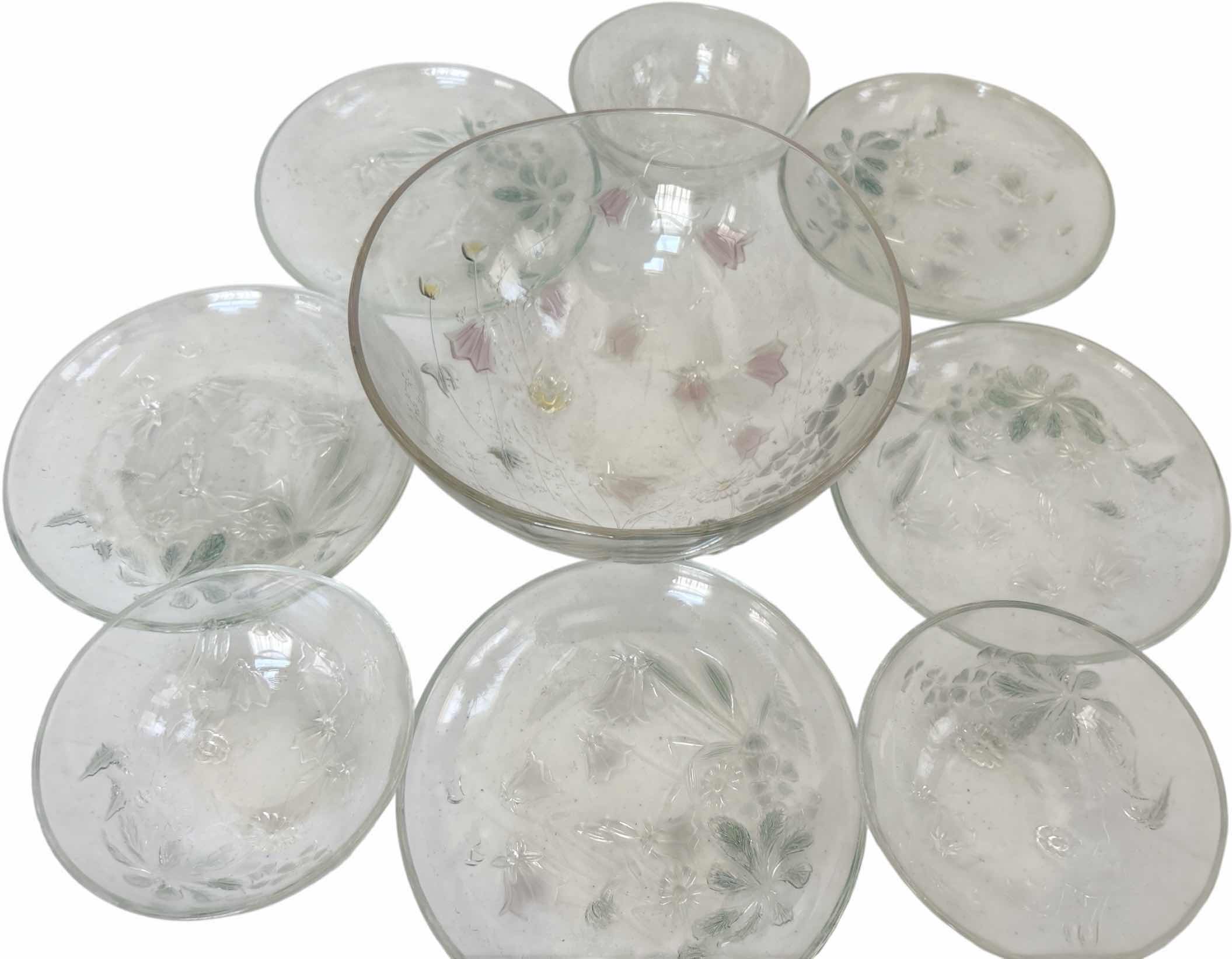 Photo 1 of SALAD BOWL, 5 PLATES 7.25” AND 3 SMALL BOWLS &  13” ROUND PLATTER