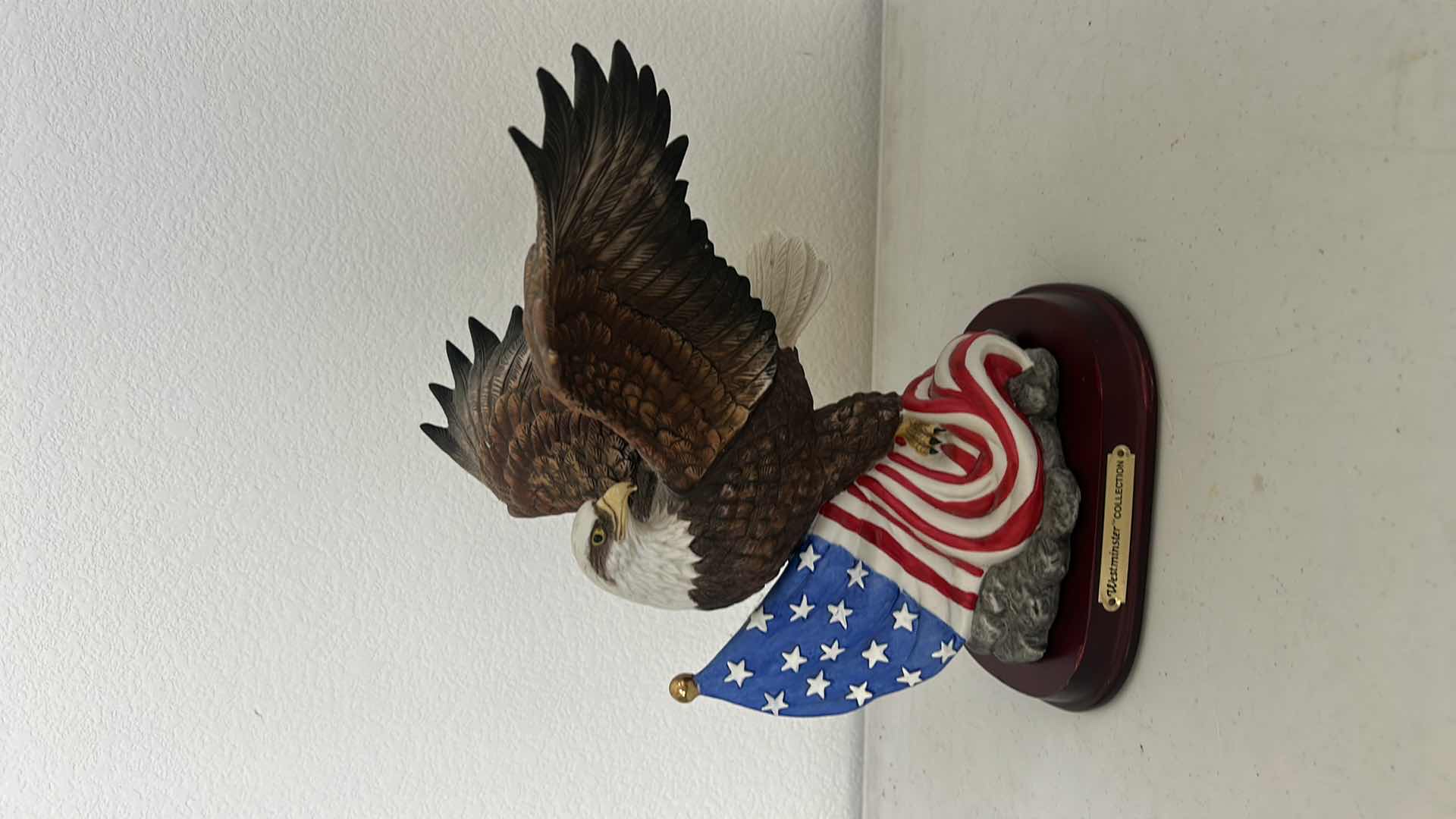 Photo 1 of WESTMINSTER AMERICAN EAGLE AND FLAG STATUE H9”