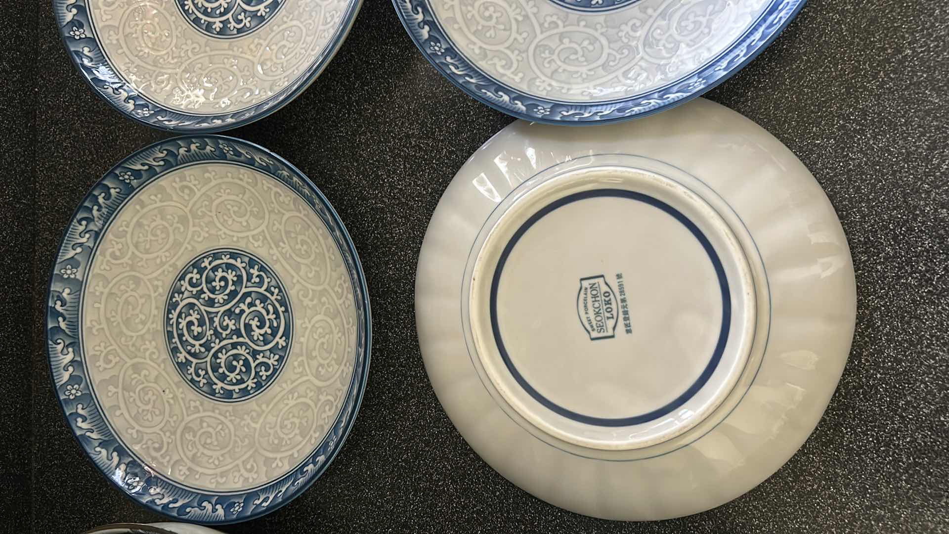 Photo 1 of BLUE AND WHITE SERVING DISHES