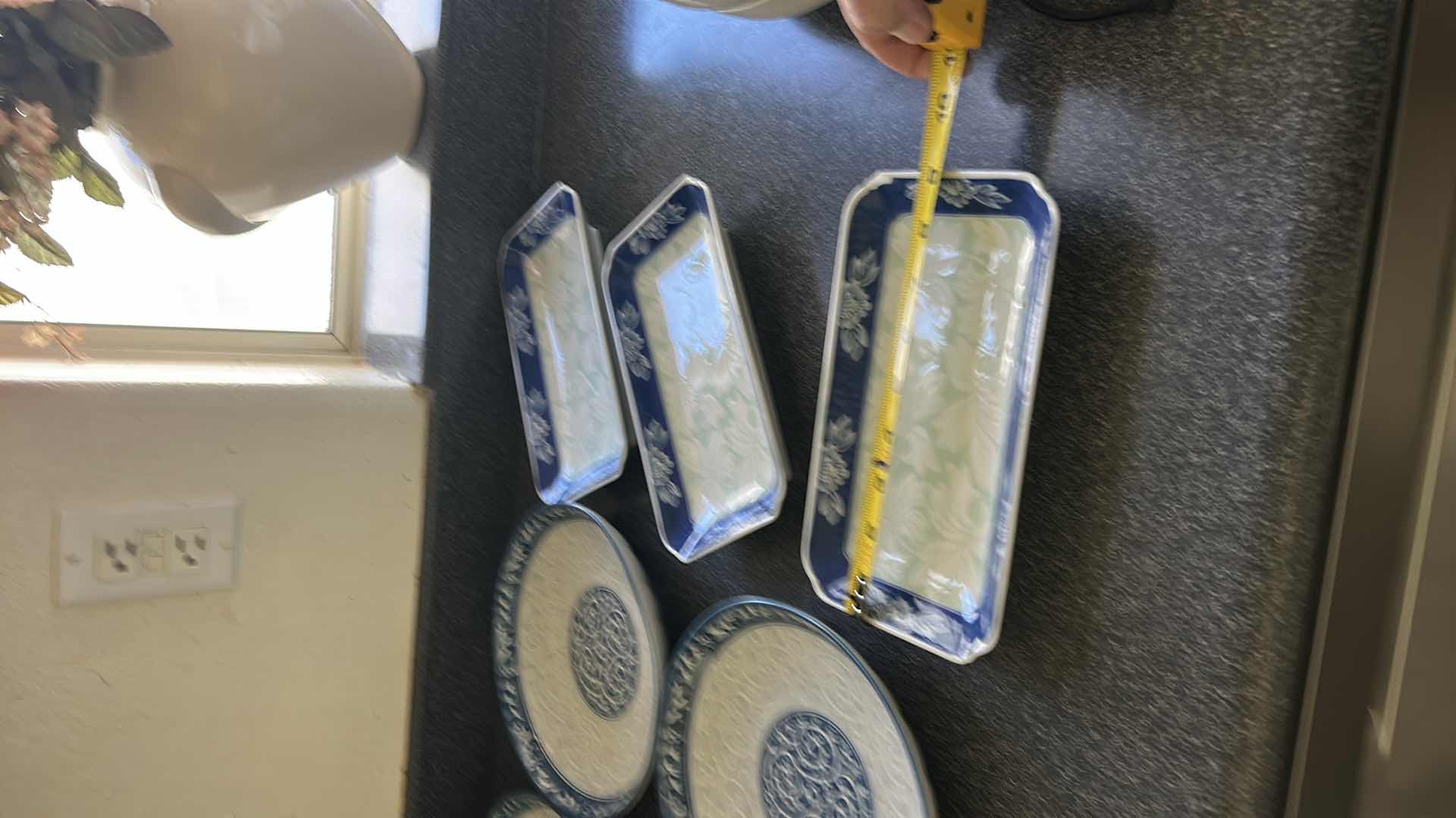 Photo 1 of BLUE AND WHITE SERVING DISHES