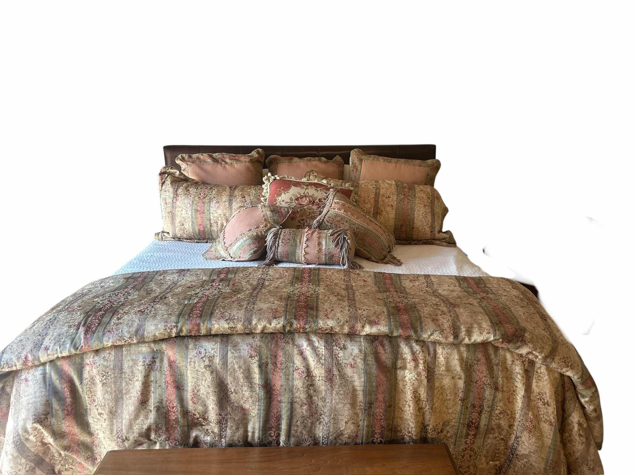 Photo 1 of KING BEDDING AND PILLOWS