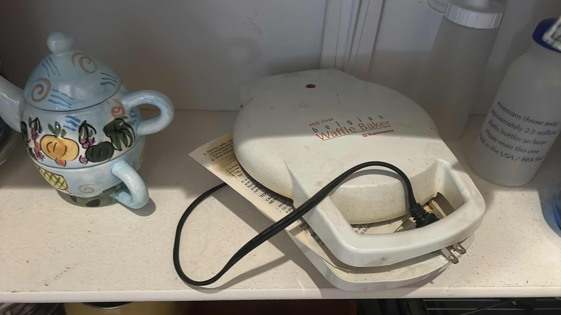 Photo 1 of 2 SHELVES OF KITCHEN ITEMS, BELGIUM WAFFLE BAKER, MUKA EXPRESS, CAPPUCCINO MAKER AND MORE