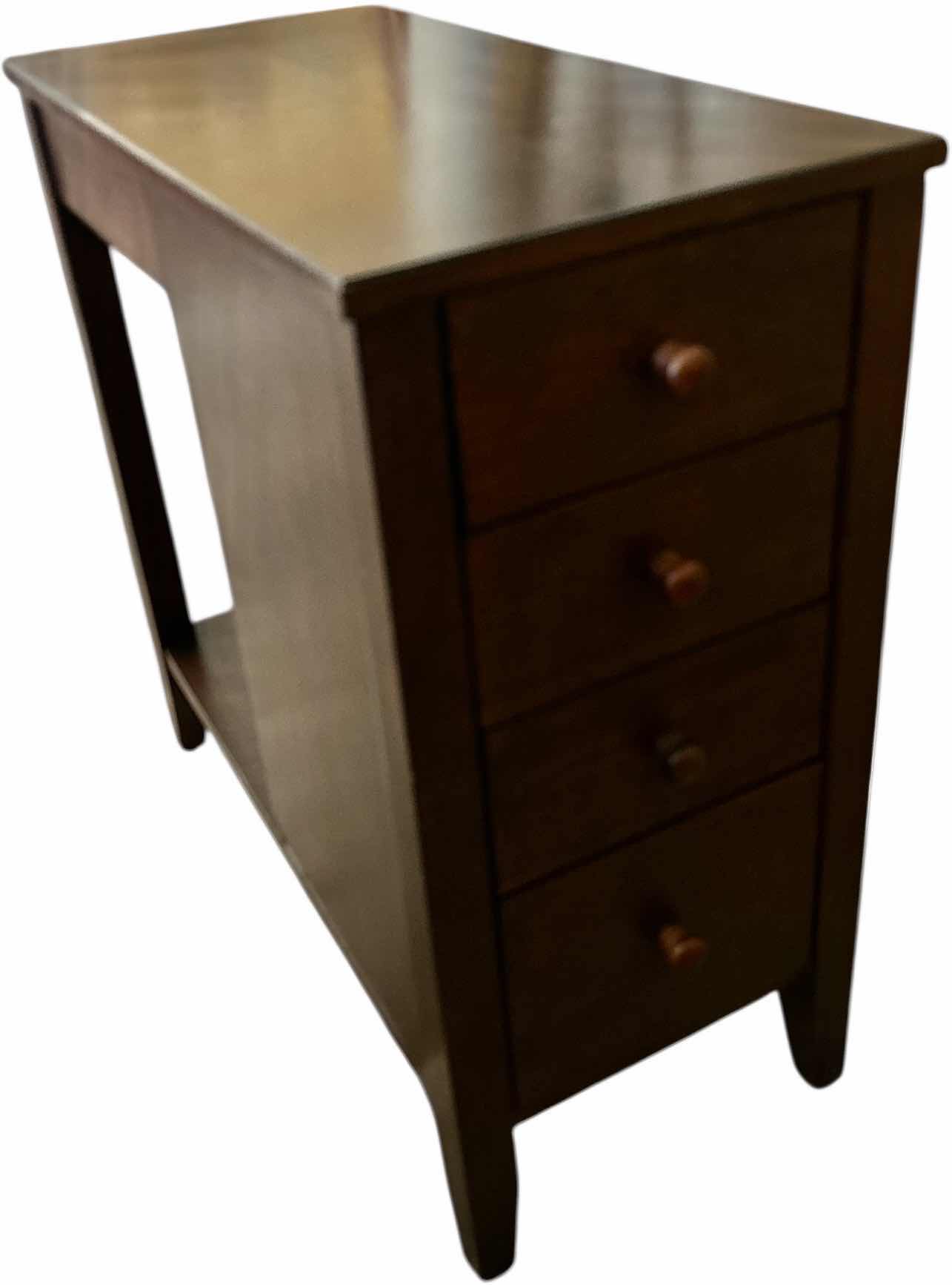 Photo 1 of END TABLE WITH 4 DRAWERS 11.25” x  24” x H24”