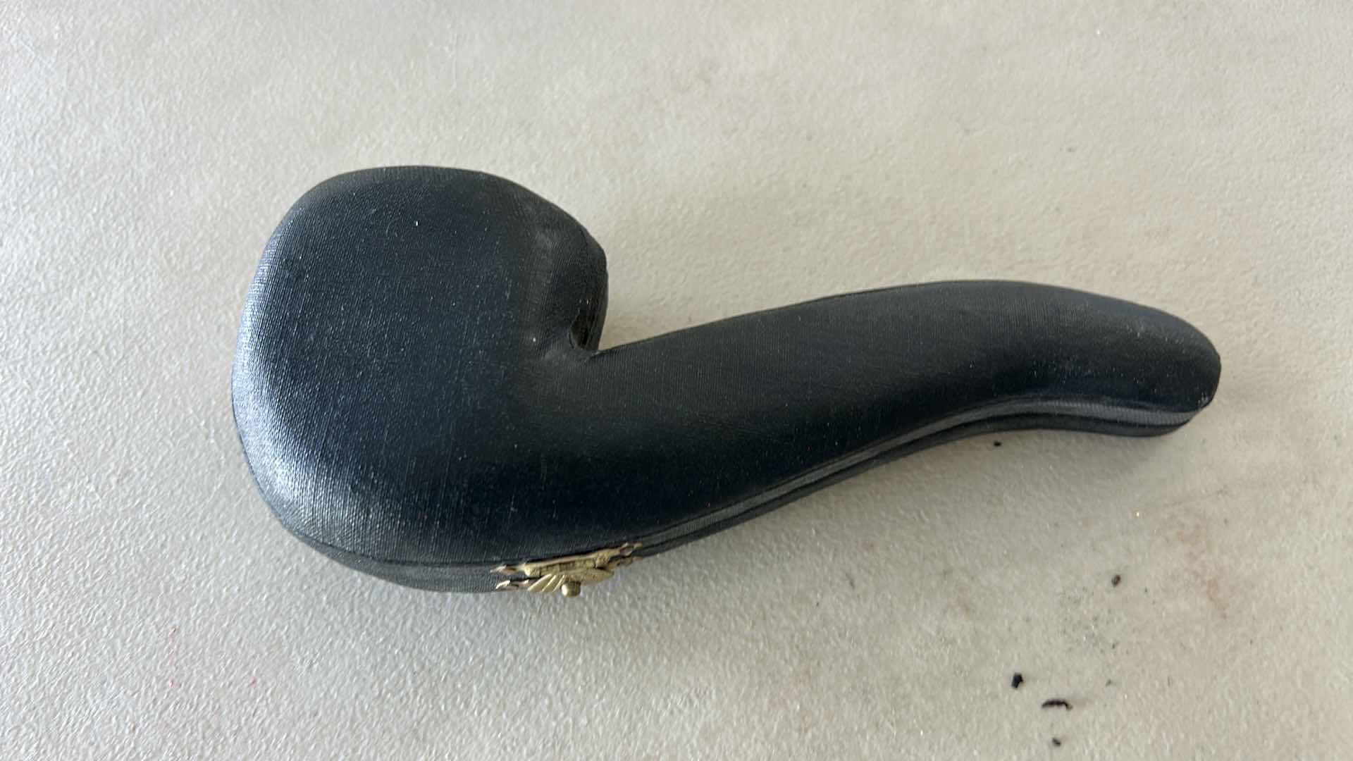 Photo 1 of $450 meerschaum pipe, a type of tobacco pipe crafted from sepiolite, a rare mineral also known as meerschaum with case
